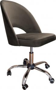 Krzesło biurowe Atos Polo Brązowe 1