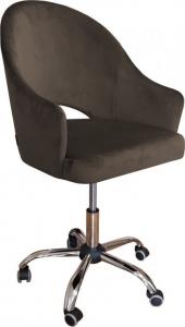 Krzesło biurowe Atos Velvet Brązowe 1