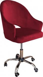Krzesło biurowe Atos Velvet Czerwone 1