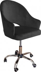 Krzesło biurowe Atos Velvet Czarne 1