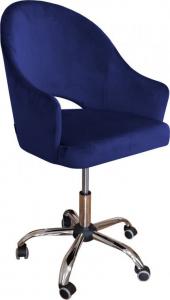 Krzesło biurowe Atos Velvet Granatowe 1