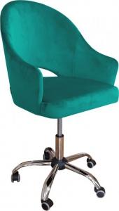 Krzesło biurowe Atos Velvet Turkusowe 1