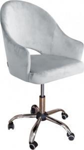 Krzesło biurowe Atos Velvet Jasnoszare 1