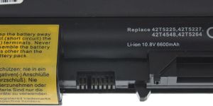 Bateria Green Cell do Lenovo IBM Thinkpad T61 R61 T400 R400 WIDE 10.8V 9 cell (LE04) 3