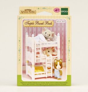 Figurka Epoch Sylvanian Families Potrójne łóżko piętrowe - (2919) 3