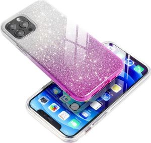 Futerał Forcell SHINING do SAMSUNG Galaxy A52 5G / A52 LTE ( 4G ) transparent/róż 2