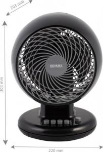 Wentylator Iris Ohyama PCF-M18 czarny 4