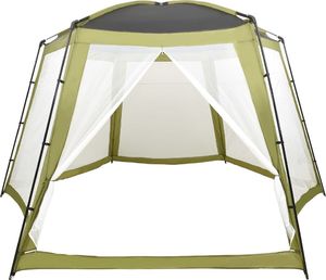 vidaXL Namiot do basenów, tkanina, 500x433x250, zielony 3