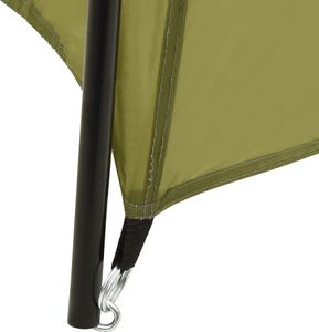 vidaXL Namiot do basenów, tkanina, 500x433x250, zielony 4