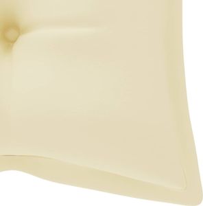 vidaXL Poduszka na huśtawkę tkanina kremowa 120 cm 5