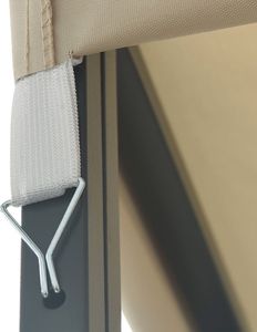 vidaXL Altana ze sznurem lampek, 3x3 m, kremowa 7