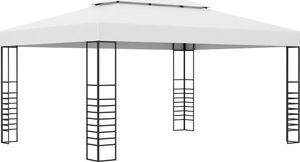 vidaXL Altana ze sznurem lampek, 4 x 3 x 2,7 m, biała 2