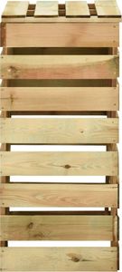 vidaXL Kompostowniki z listew, 2 szt., 80x50x100cm, impregnowana sosna 5