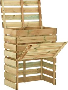 vidaXL Kompostowniki z listew 3 szt., 80x50x100 cm, impregnowana sosna 2