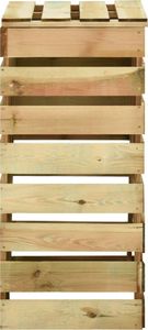 vidaXL Kompostowniki z listew 3 szt., 80x50x100 cm, impregnowana sosna 5