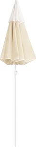vidaXL Parasol ogrodowy na stalowym słupku, piaskowy, 180 cm 4