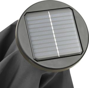 vidaXL Parasol z lampkami LED, antracytowy, 200x211 cm, aluminium 3