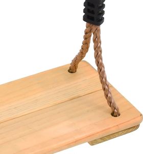 Huśtawka vidaXL Huśtawka z deski, 200 cm, lite drewno sosnowe 4