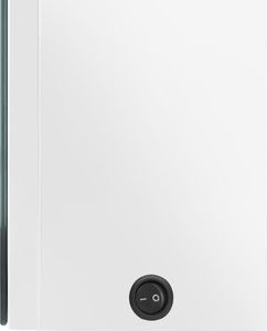 vidaXL Szafka łazienkowa z lustrem i LED, lśniąca biel, 80x12x68 cm 6