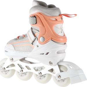 Rolki Nils Extreme NH18190 z wymienną płozą regulowane białe r. 34-38 3