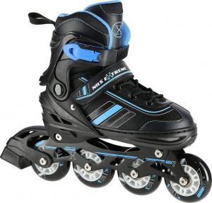 Rolki Nils Extreme NH18191 z wymienną płozą regulowane czarne r. 39-43 3