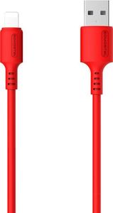 Kabel USB Somostel USB-A - Lightning 1.2 m Czerwony (SMS-BP06 USB - Lightning Czerwony) 1