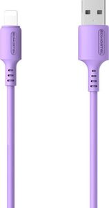 Kabel USB Somostel USB-A - Lightning 1.2 m Fioletowy (SMS-BP06 USB - Lightning Fioletowy) 1