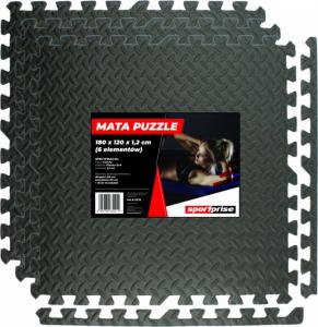 Sportprise Mata ochronna PM-B SET6 60 cm x 60 cm x 1.2 cm czarna 1