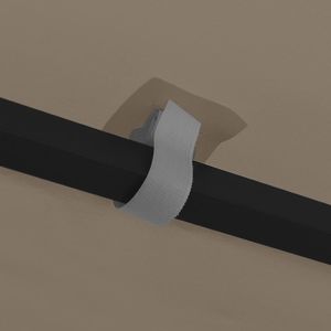 vidaXL Altana ze sznurem lampek, 4x3 m, kolor taupe 5