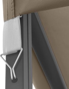 vidaXL Altana ze sznurem lampek, 4x3 m, kolor taupe 7