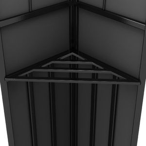 vidaXL Altana z podwójnym dachem i sznurem lampek, 3x3 m, antracytowa 4