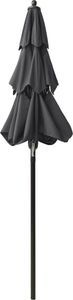 vidaXL 3-poziomowy parasol na aluminiowym słupku, antracytowy, 2 m 5