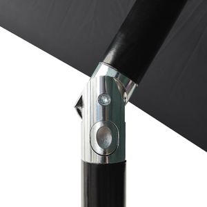 vidaXL 3-poziomowy parasol na aluminiowym słupku, antracytowy, 2 m 6