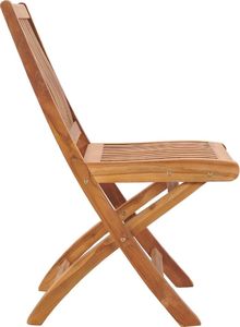 vidaXL Składane krzesła ogrodowe, 8 szt., lite drewno tekowe 4