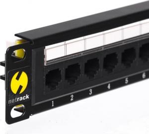 NetRack Patch panel 10" 12-portów Kat. 6 UTP (104-16) 2