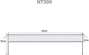 Nils Extreme NT300 SIATKA DO BADMINTONA 600x60cm + POKROWIEC PEŁNY NILS 3