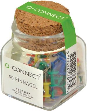 Q-Connect Pinezki beczułki 60szt. (5705831036475) 1