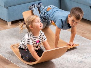 KidiBoard Deska do balansowania dla dzieci KidiBoard Balance Board + naklejki dla chłopca 28