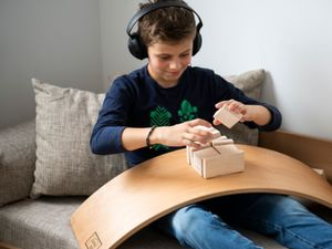 KidiBoard Deska do balansowania dla dzieci KidiBoard Balance Board + naklejki dla dziewczynki 11