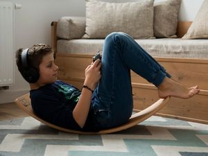 KidiBoard Deska do balansowania dla dzieci KidiBoard Balance Board + naklejki dla dziewczynki 12