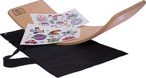 KidiBoard Deska do balansowania dla dzieci KidiBoard Balance Board + pokrowiec + naklejki dla chłopca i dziewczynki 1