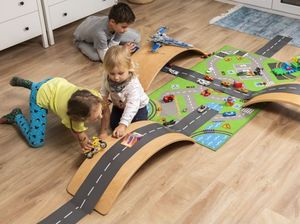 KidiBoard Deska do balansowania dla dzieci KidiBoard Balance Board + pokrowiec + naklejki dla chłopca i dziewczynki 24