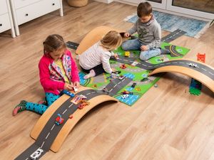 KidiBoard Deska do balansowania dla dzieci KidiBoard Balance Board + pokrowiec + naklejki dla chłopca i dziewczynki 25