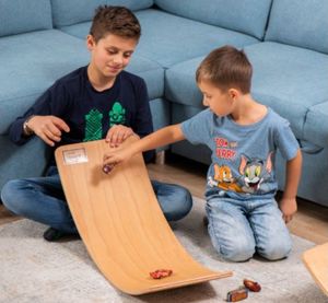 KidiBoard Deska do balansowania dla dzieci KidiBoard Balance Board + pokrowiec + naklejki dla chłopca i dziewczynki 26