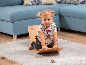 KidiBoard Deska do balansowania dla dzieci KidiBoard Balance Board + pokrowiec + naklejki dla chłopca i dziewczynki 31