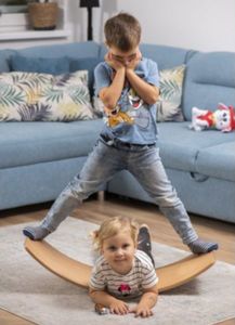 KidiBoard Deska do balansowania dla dzieci KidiBoard Balance Board + pokrowiec + naklejki dla chłopca i dziewczynki 7