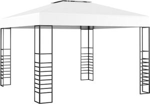 vidaXL Altana ze sznurem lampek, 3x3 m, biała 2