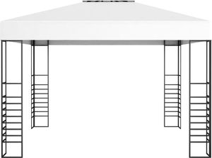 vidaXL Altana ze sznurem lampek, 3x3 m, biała 3