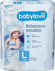 Babylove Pieluchy do pływania L, 12+ kg, 12 szt. 1