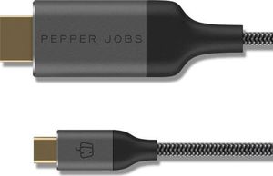 Kabel USB Pepper Jobs USB-C - HDMI 1.8 m Biały (PJ-C2H18M) 2